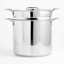 All-Clad Simply Strain 16-Qt. Stainless Steel Multipot with Insert + Reviews | Crate & Barrel
