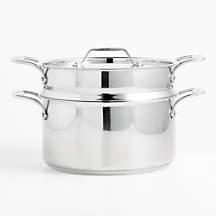 All-Clad Simply Strain 8-Qt. Stainless Steel Multipot with Insert | Crate & Barrel