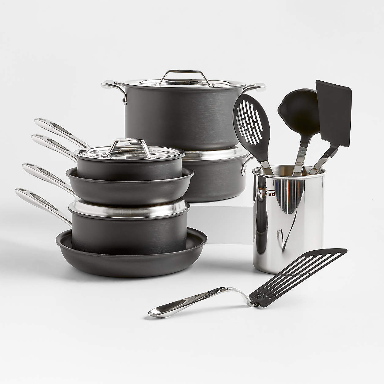 All Clad Non Stick Cookware And Tools Bundle 
