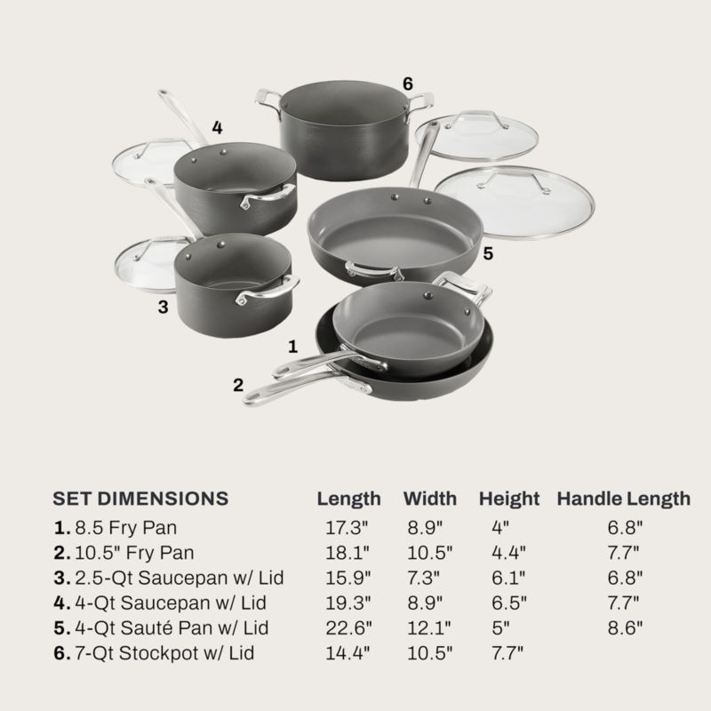 All-Clad ® HA1 Ceramic Non-Stick 10-Piece Cookware Set - image 7 of 8