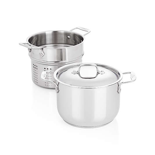 All-Clad ® Stainless Steel 6-Qt. Pasta Pot with Lid