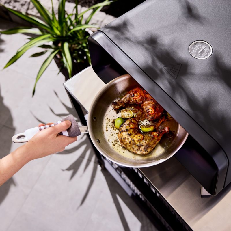 All-Clad ® 16" Outdoor Rotating Stone Gas Pizza Oven - image 4 of 8