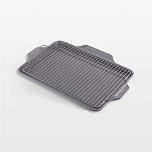 All-Clad Pro-Release Half Sheet With Cooling and Baking Rack + Reviews | Crate & Barrel