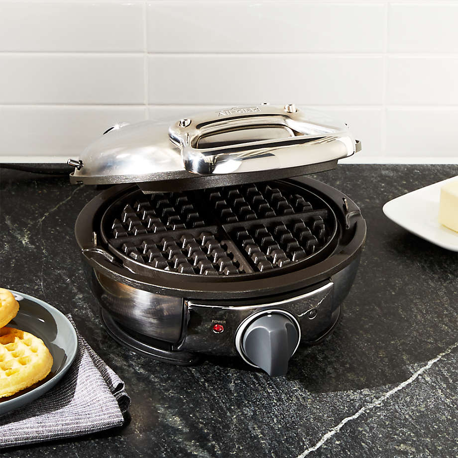 All-Clad WD700162 Stainless Steel Classic Round Waffle Maker with