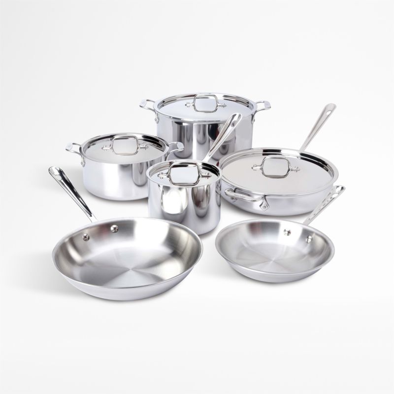 All-Clad © d3 Stainless Steel 10-Piece Cookware Set