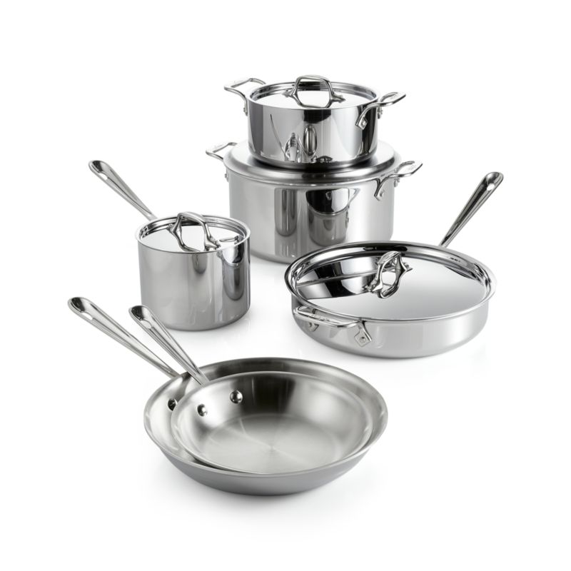 All-Clad © d3 Stainless Steel 10-Piece Cookware Set