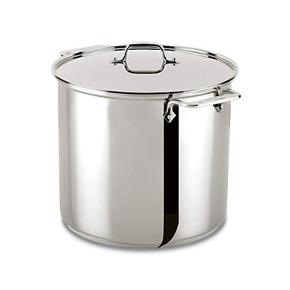 All-Clad d3 Curated 5.5-Quart Stockpot with Lid + Reviews | Crate & Barrel