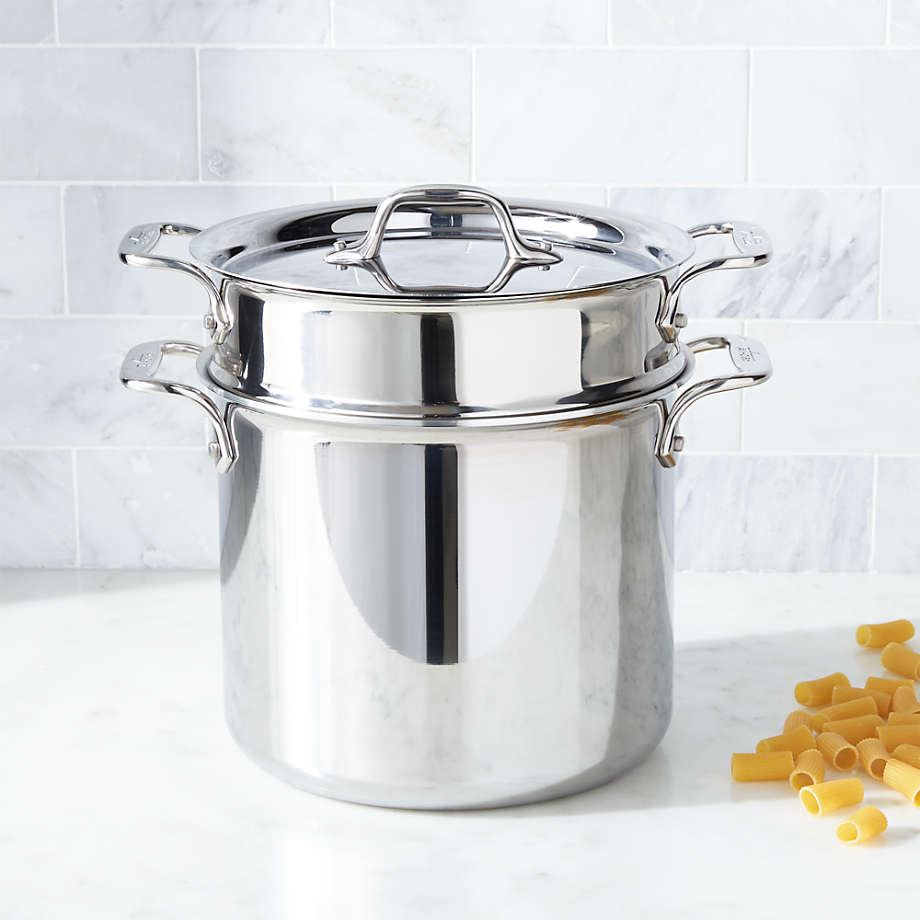 All-Clad d3 Stainless Steel 7-Qt. Pasta Pentola with Insert and Lid +  Reviews