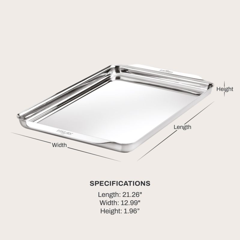 All Clad Stainless Steel 11"x17" Half Sheet Pan - image 7 of 8