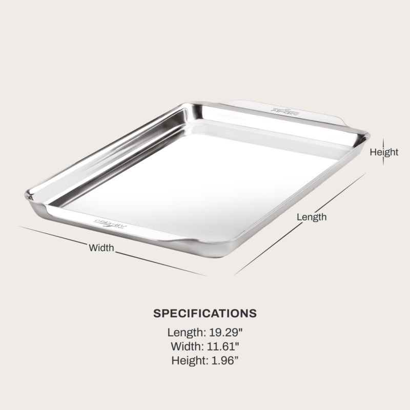 All-Clad Stainless Steel 10"x15" Jelly Roll Sheet Pan - image 6 of 7