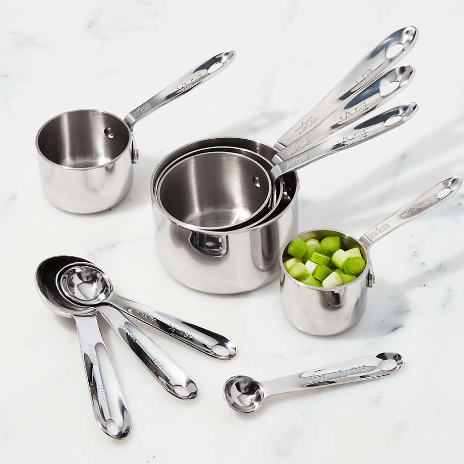 All Clad Stainless Steel 5 Piece Measuring Cup Set