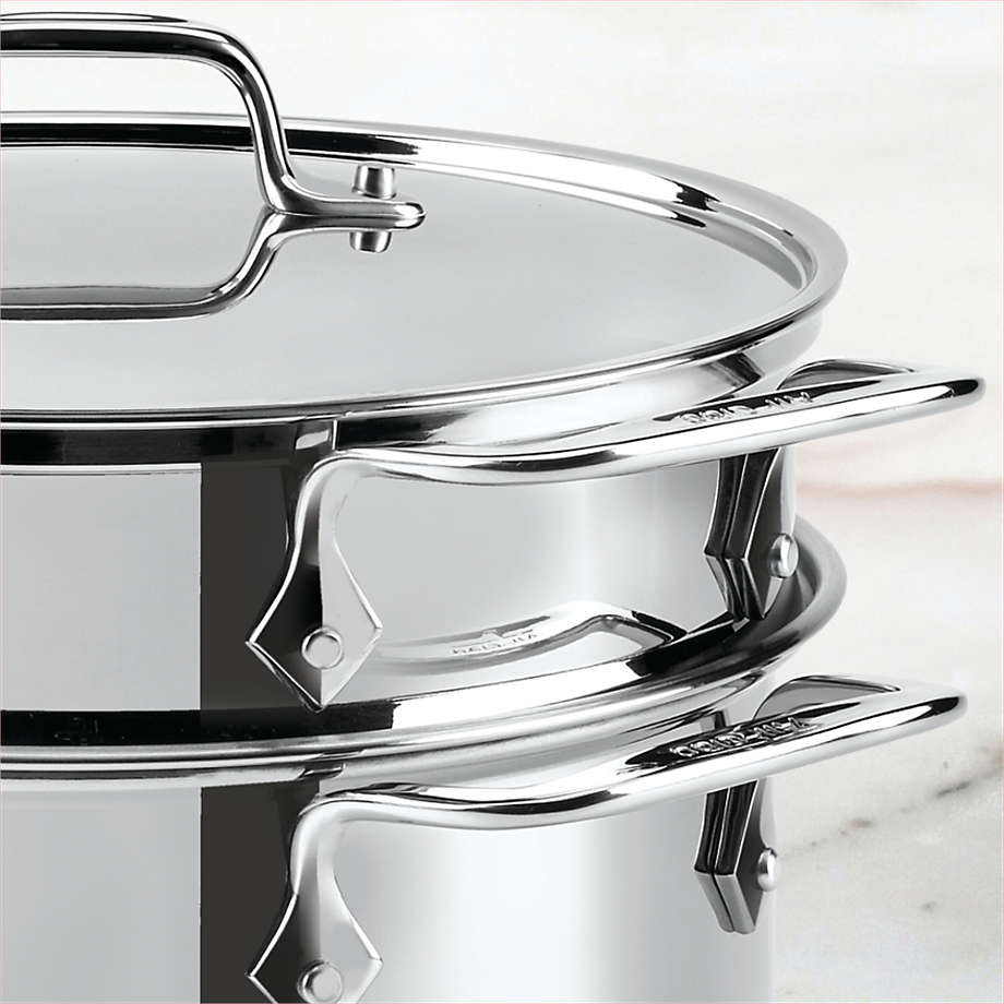 All-Clad Stainless Steel 3-Qt. Steamer with Lid + Reviews | Crate & Barrel