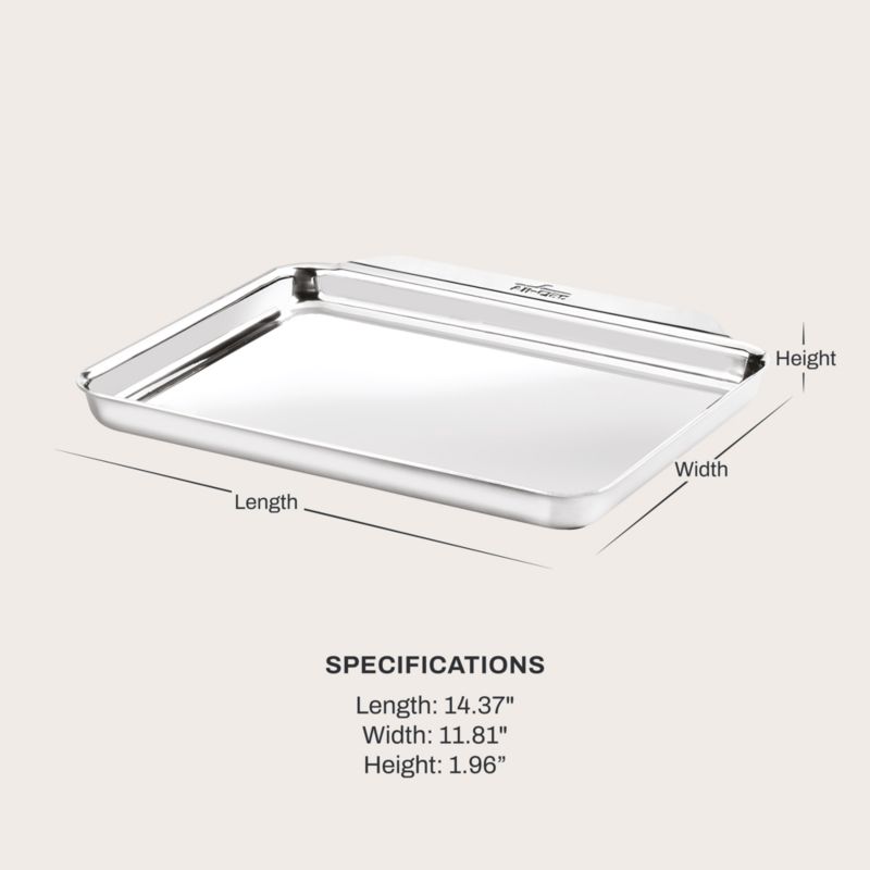 All Clad Stainless Steel 9"x12" Quarter Sheet Pan - image 5 of 6