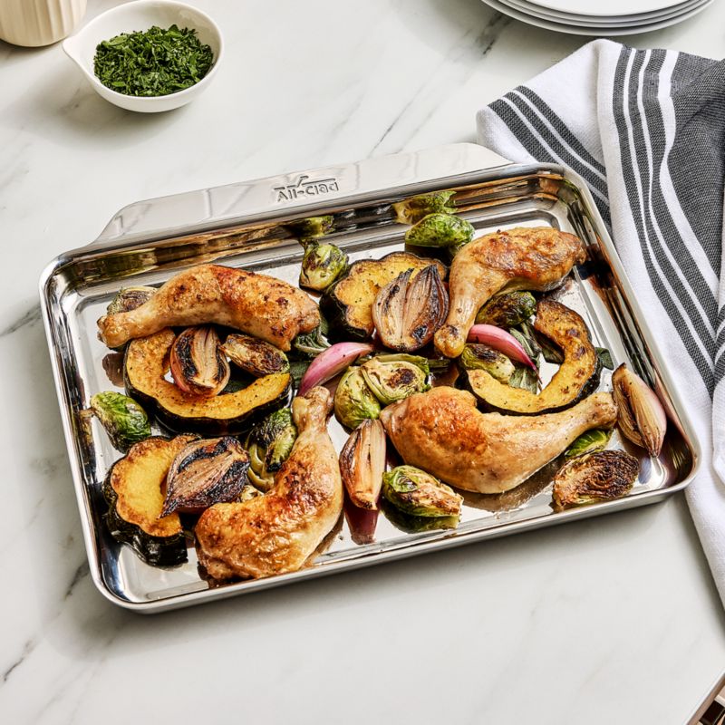 All Clad Stainless Steel 9"x12" Quarter Sheet Pan - image 1 of 6