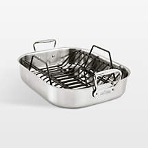 All-Clad Stainless Steel Roasting Pan + Reviews | Crate & Barrel