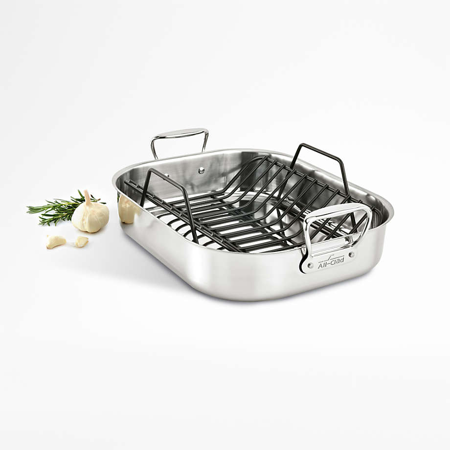 All-Clad Roasting Pan - 16 x 13 Stainless Steel – Cutlery and More