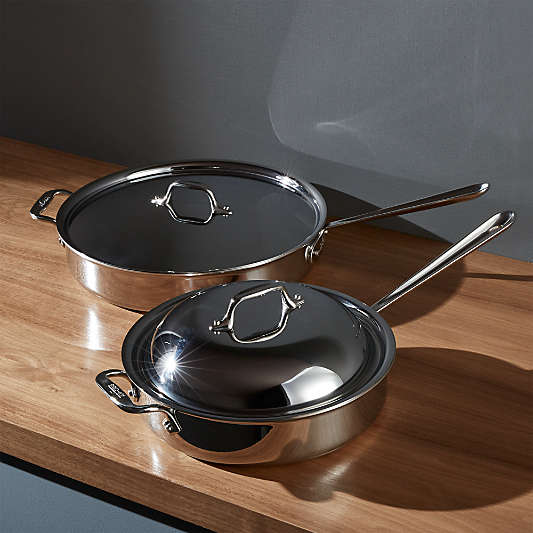 All-Clad ® d3 Stainless 6 qt. Sauté Pan with Lid