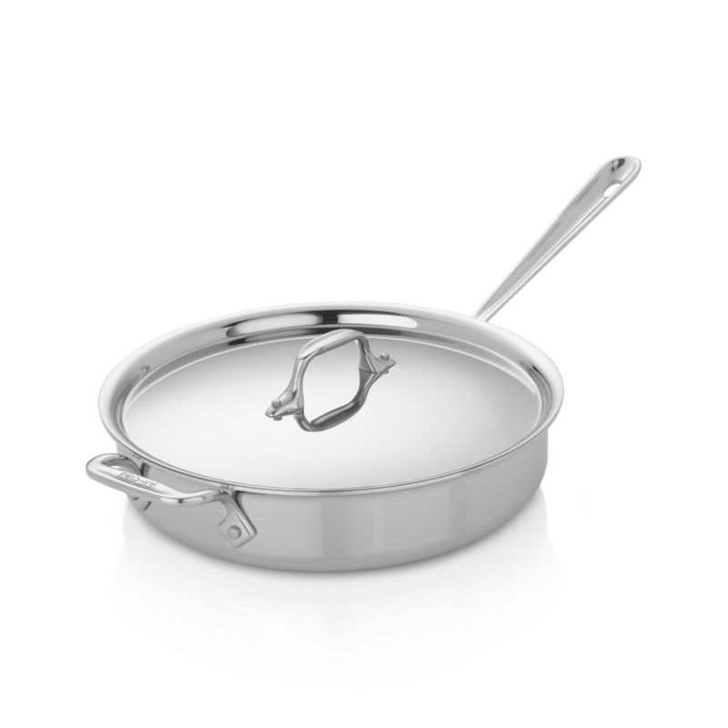 D3 Stainless Everyday 3-ply Bonded Cookware, Sauté Pan with lid, 3 quart