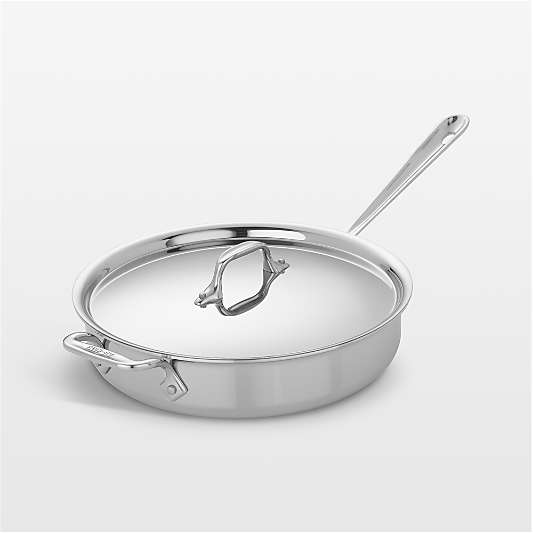 All-Clad ® D3 Stainless Steel 3-Qt. Saute Pan with Lid