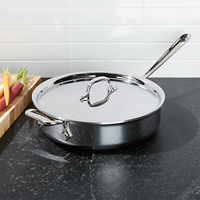 View All-Clad ® d3 Stainless Steel 3-Qt. Saute Pan with Lid details