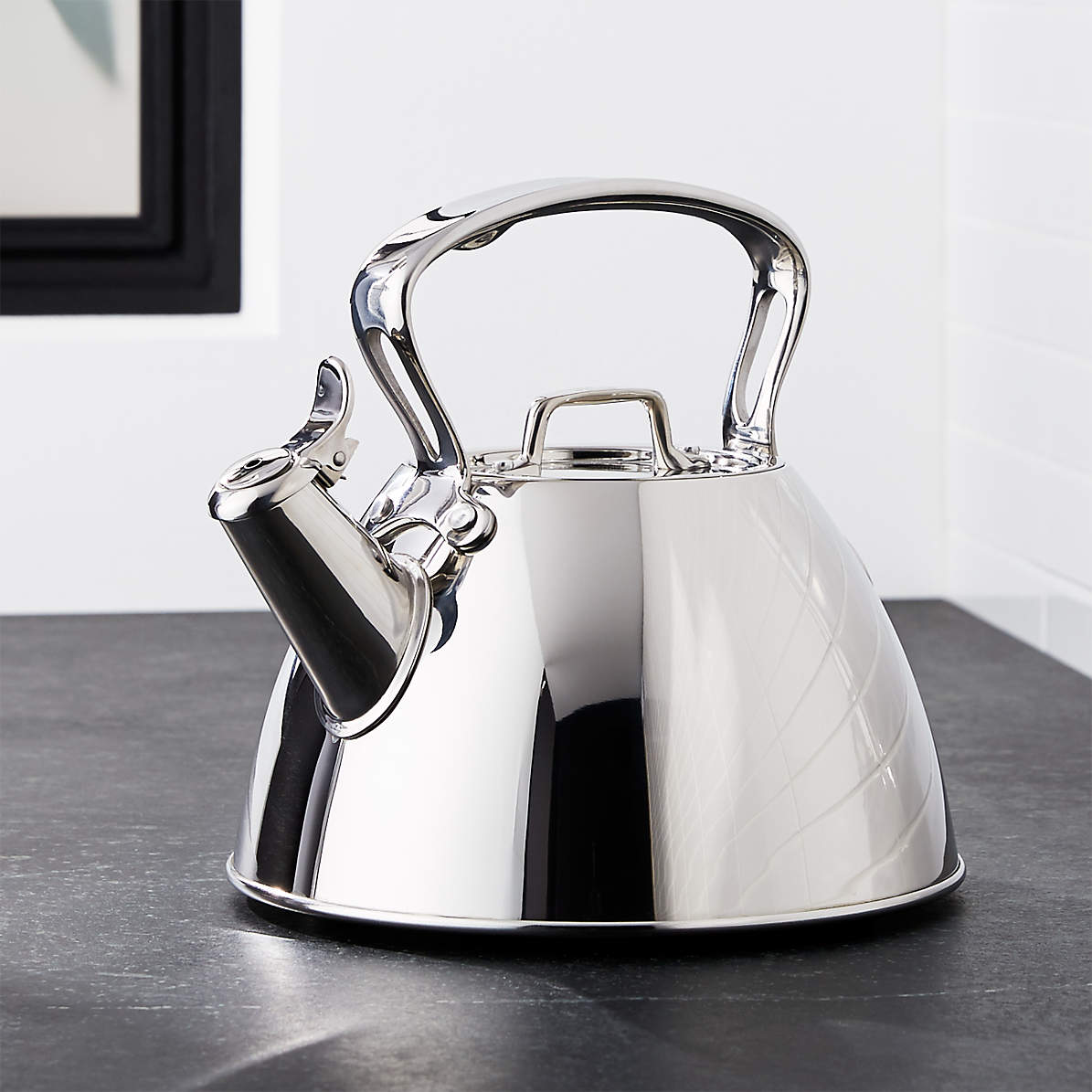All-Clad All-Clad Stainless Steel Tea Kettle Open handle 