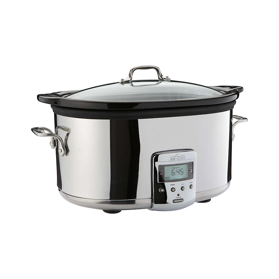 All-Clad 7-Quart Deluxe Slow Cooker with Aluminum Insert + Reviews, Crate  & Barrel