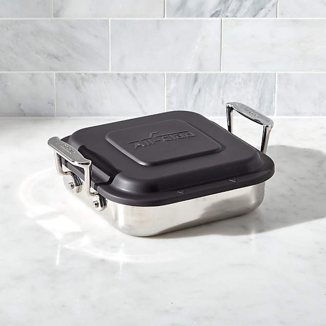 AllClad 14.5" Lasagna Baker with Lid + Reviews Crate & Barrel