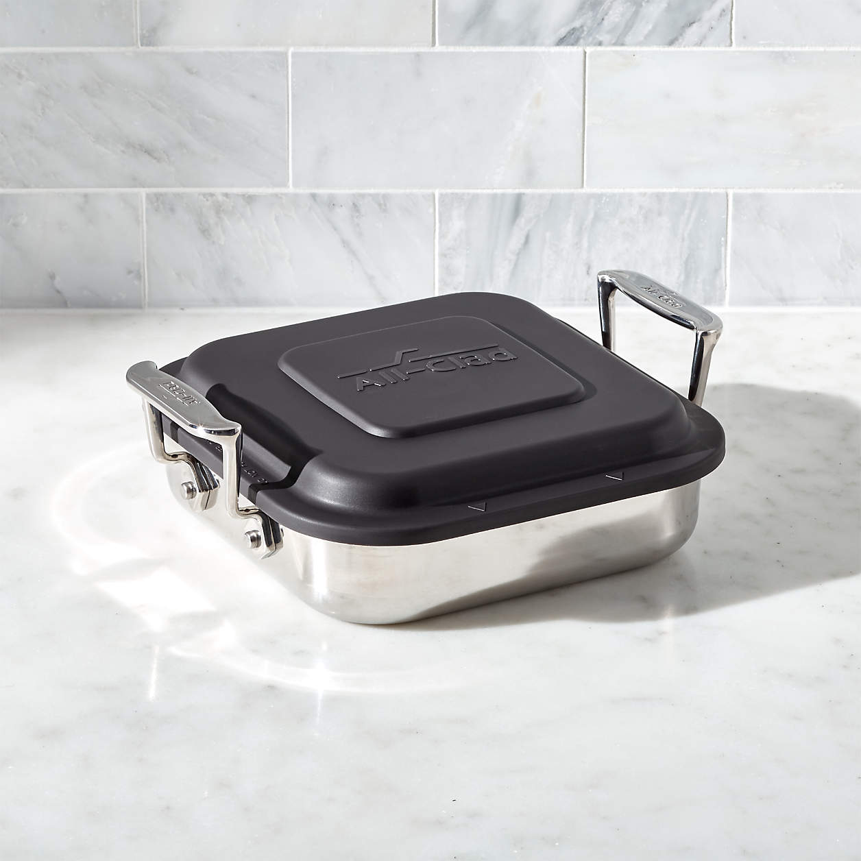 AllClad Square Baker with Lid + Reviews Crate & Barrel