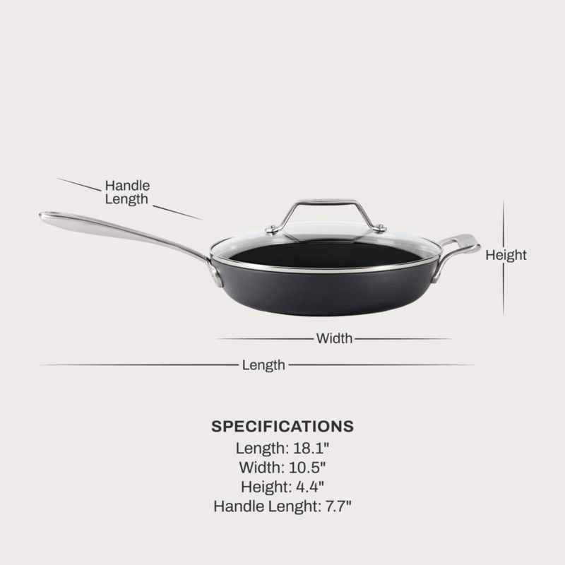 All-Clad ® HA1 Ceramic Non-Stick 10.5" Fry Pan with Lid - image 4 of 5