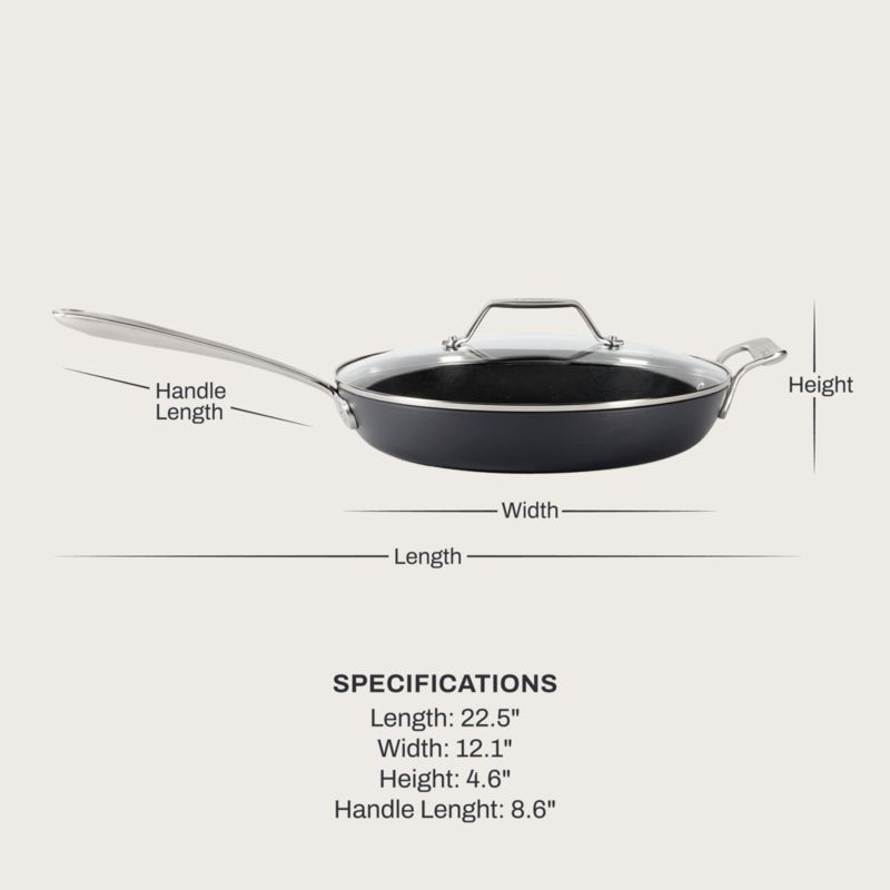 All-Clad ® HA1 Ceramic Non-Stick 12" Fry Pan with Lid - image 4 of 5