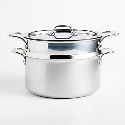 All-Clad ® D3 Curated Stainless Steel 8-Qt. Simply Strain Multipot with Insert