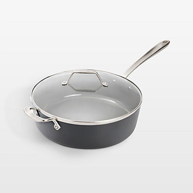 View All-Clad ® HA1 Ceramic Nonstick 6-Qt. Saute with Lid details