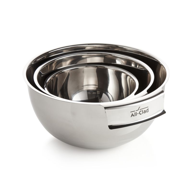 All-Clad ® Stainless Steel Bowl, Set of 3 - image 1 of 3