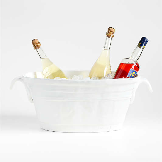 Sorrento White Beverage Tub