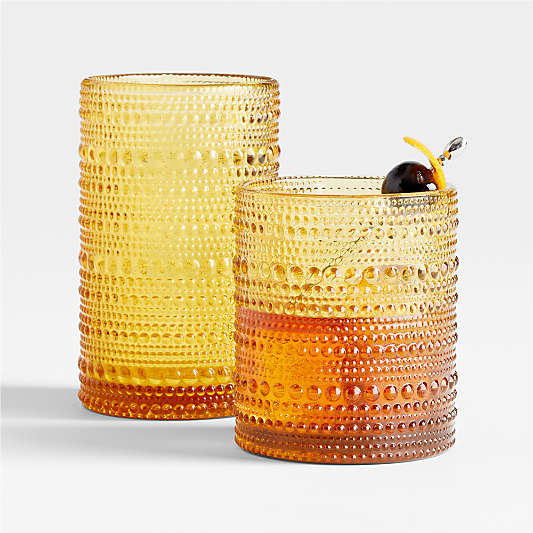 Alma 10-Oz. Amber Double Old-Fashioned Glass