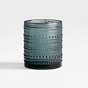 Atwell 16-Oz. Blue Stackable Ribbed Highball Glass