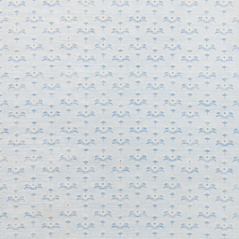 Alma Blue Floral Washable Kids Area Rug 4'x6' - image 1 of 5