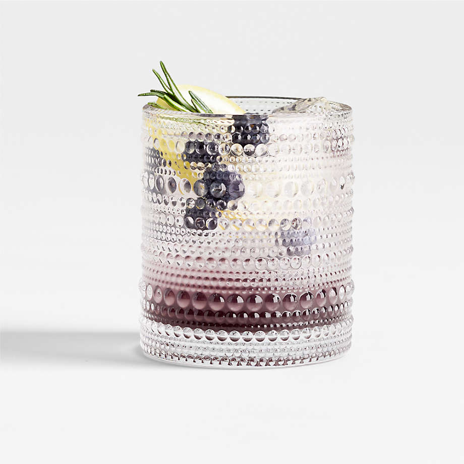 Alma Clear Vintage Double Old-Fashioned Glass + Reviews | Crate & Barrel