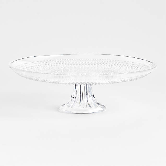 Claude Glass Cake Stand with Lid + Reviews Crate & Barrel