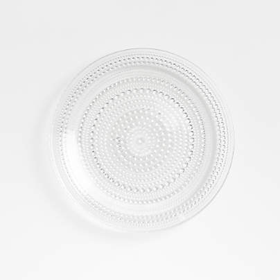 Alma Clear Glass Salad Plates, Set of 4