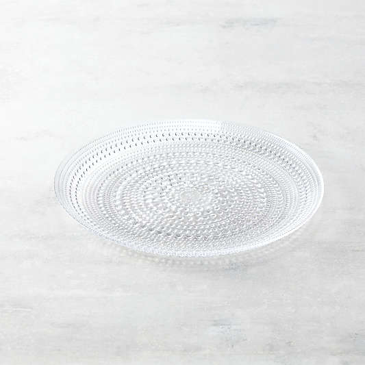 Alma Clear Glass Charger Plates, Set of 4