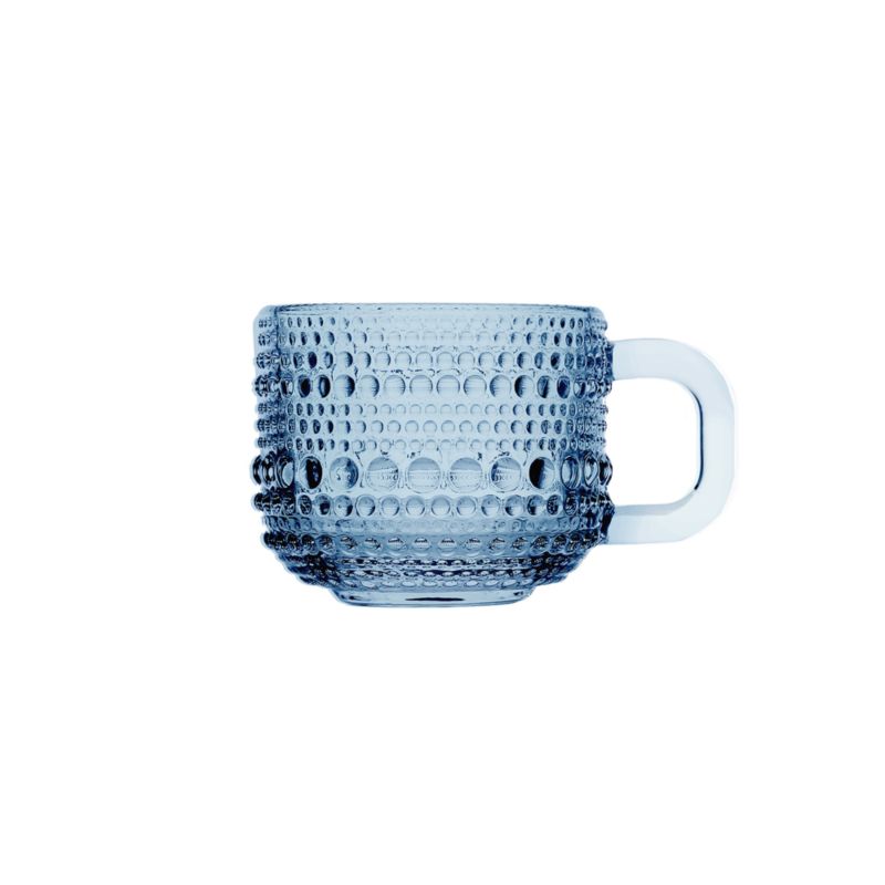 Alma 3-oz. Cornflower Glass Mini Espresso Mugs, Set of 6 - image 2 of 4