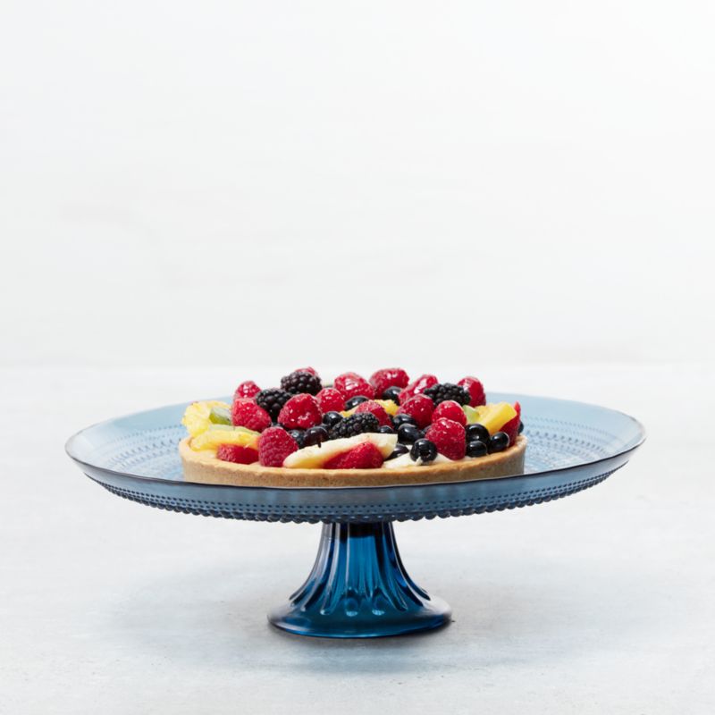 Alma Cornflower Glass Cake Stand - image 1 of 2