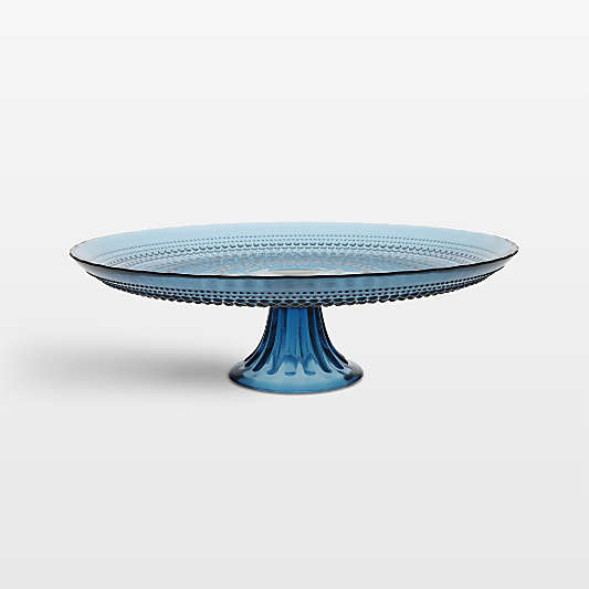 Alma Cornflower Glass Cake Stand