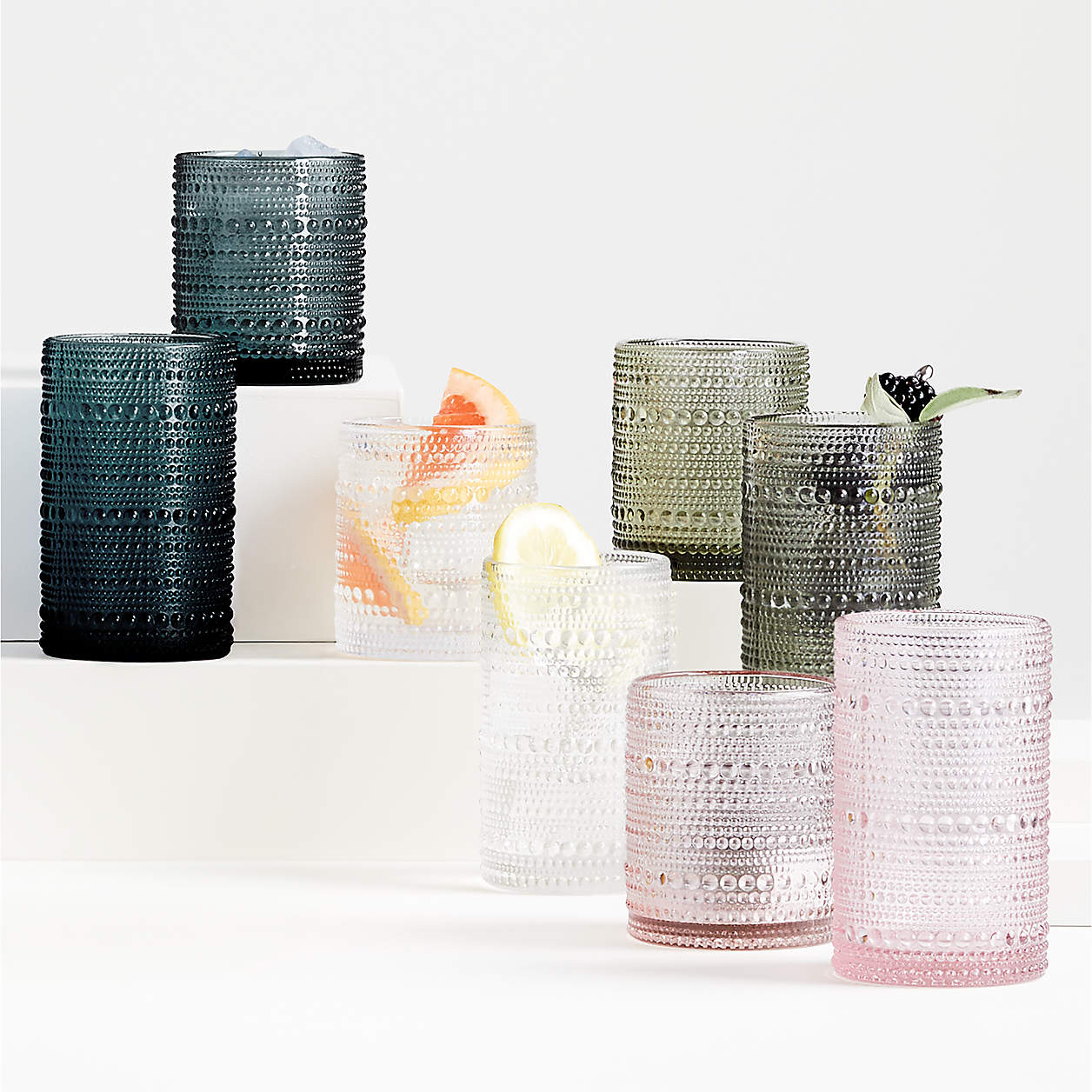 Alma Highball and Double OldFashioned Glasses Crate & Barrel