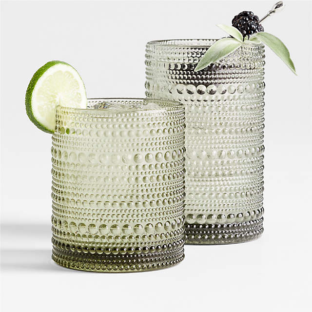 Set Of 4 Dolce Vita Grey Water Glasses For Sale at 1stDibs