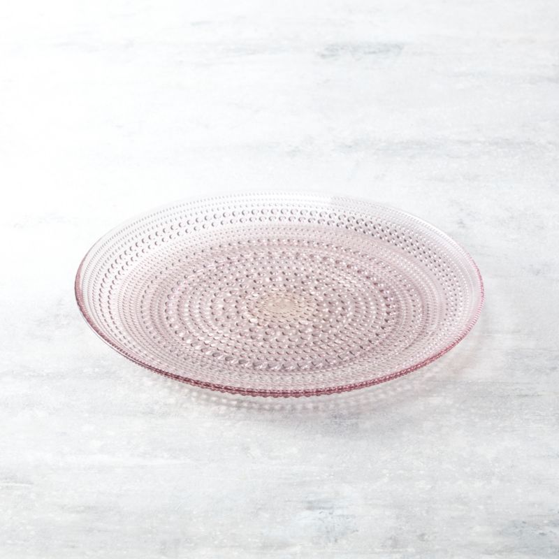 Alma Pink Glass Dinner Plates, Set of 4 - image 2 of 3