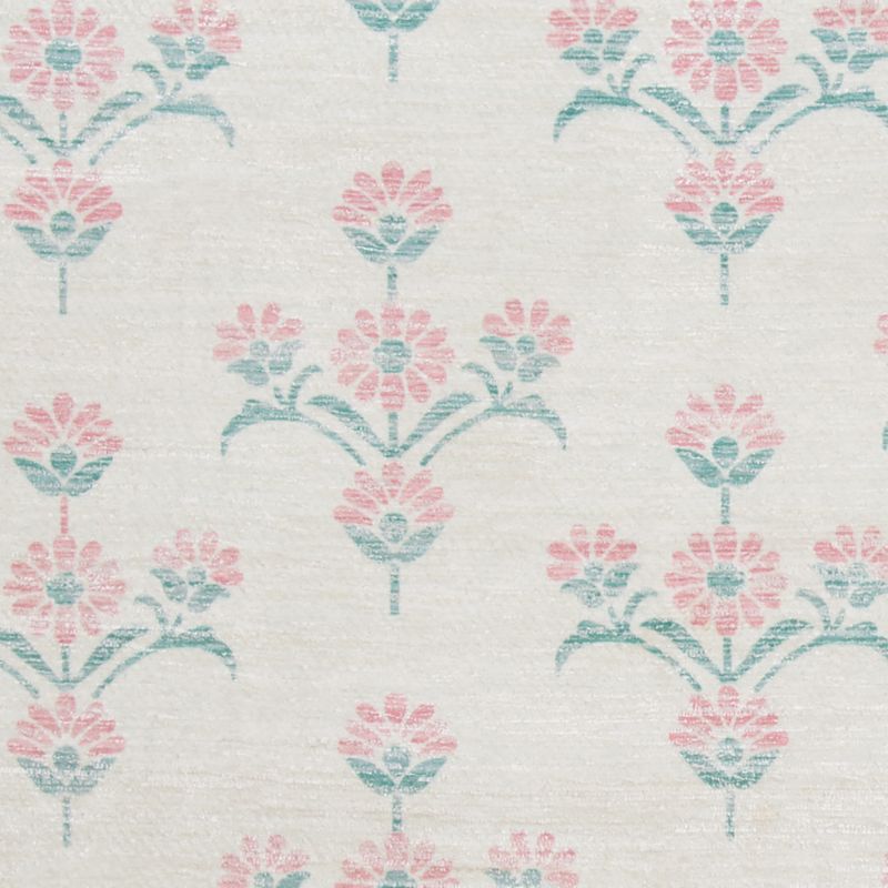 Alma Pink Floral Washable Kids Area Rug 4'x6' - image 2 of 5
