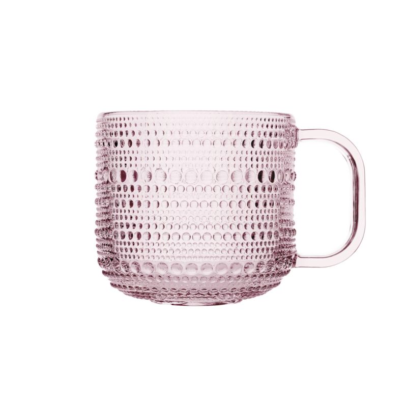 Alma 13.5-oz. Pink Glass Mugs, Set of 6 - image 2 of 4