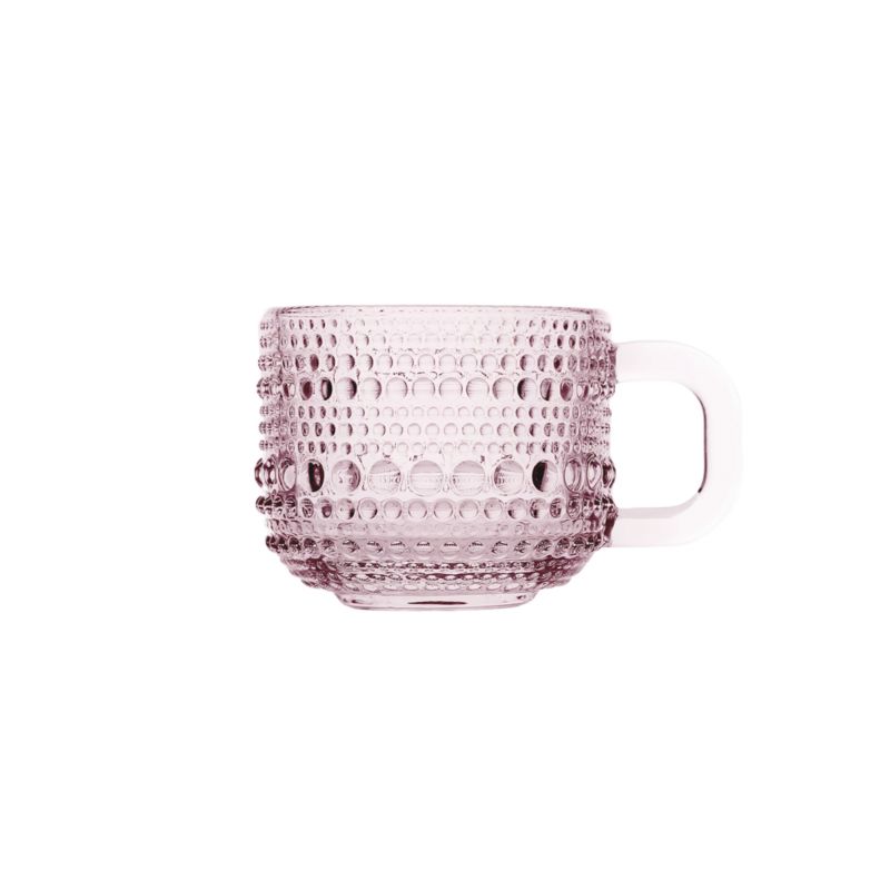 Alma 3-oz. Pink Glass Mini Espresso Mugs, Set of 6 - image 2 of 4